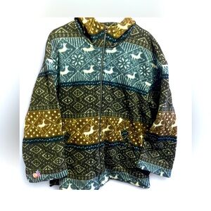 Patterned Zip-Up Jacket